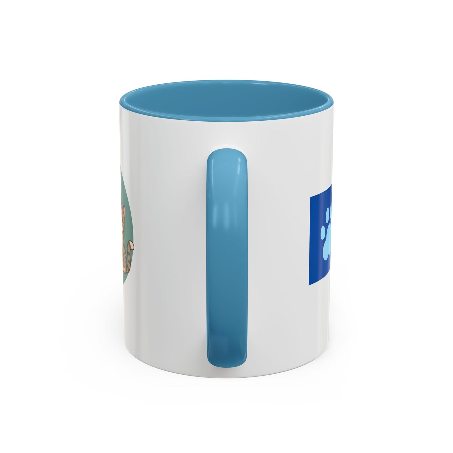 Cute Dog and Cat Coffee Mug — Pet Lover Accent Mug (11/15 oz)