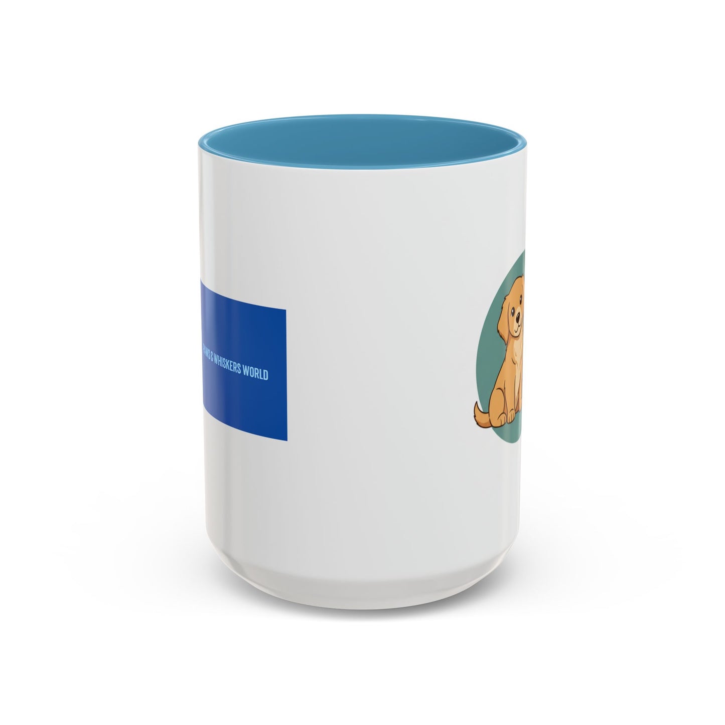 Cute Dog and Cat Coffee Mug — Pet Lover Accent Mug (11/15 oz)