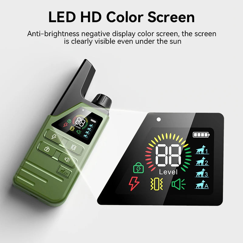 ROJECO Electric Dog Training Collar IPX7 Waterproof Dog Bark Stop Collar With Remote Control