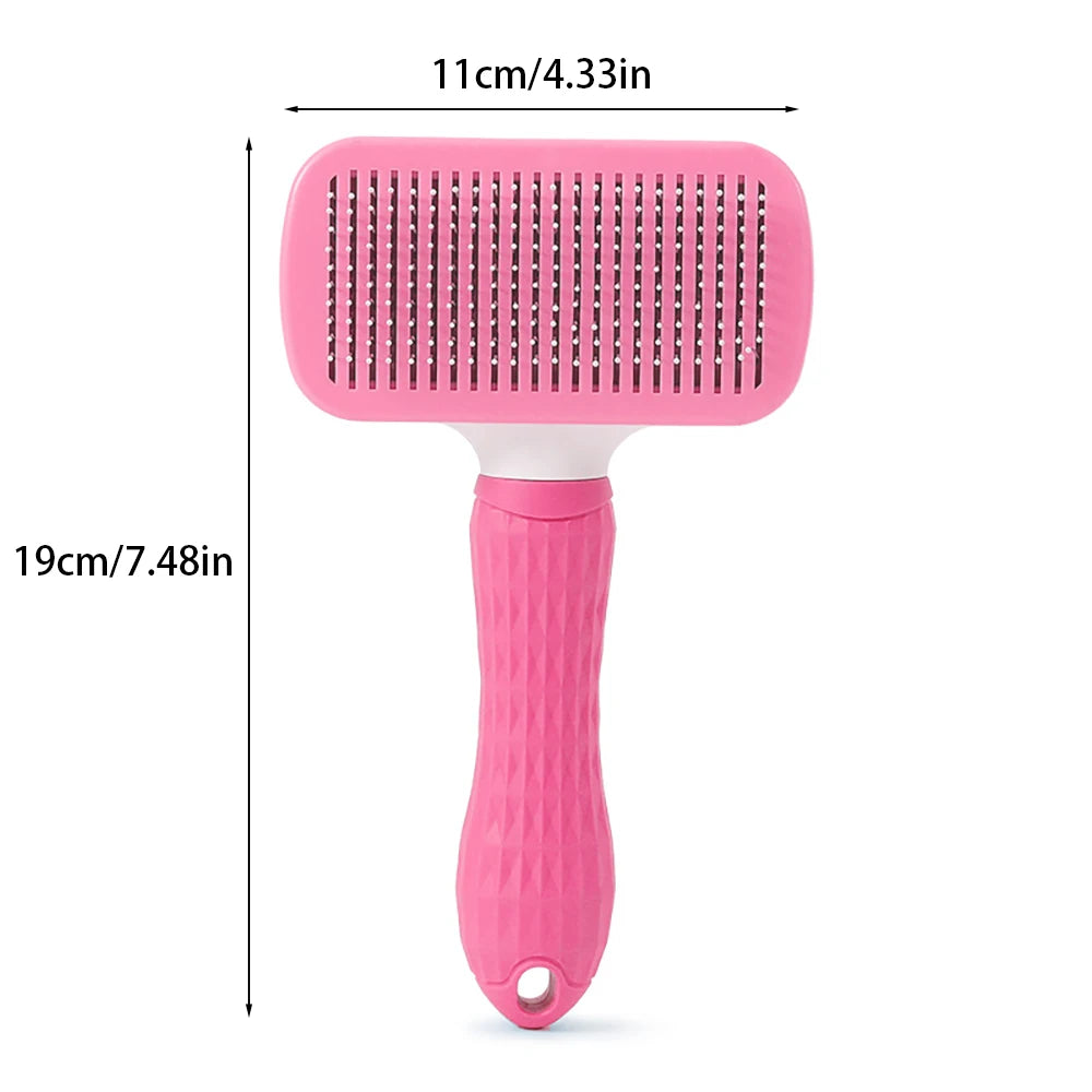 Pet Dog Brush Cat Comb Self Cleaning Pet Hair Remover Brush