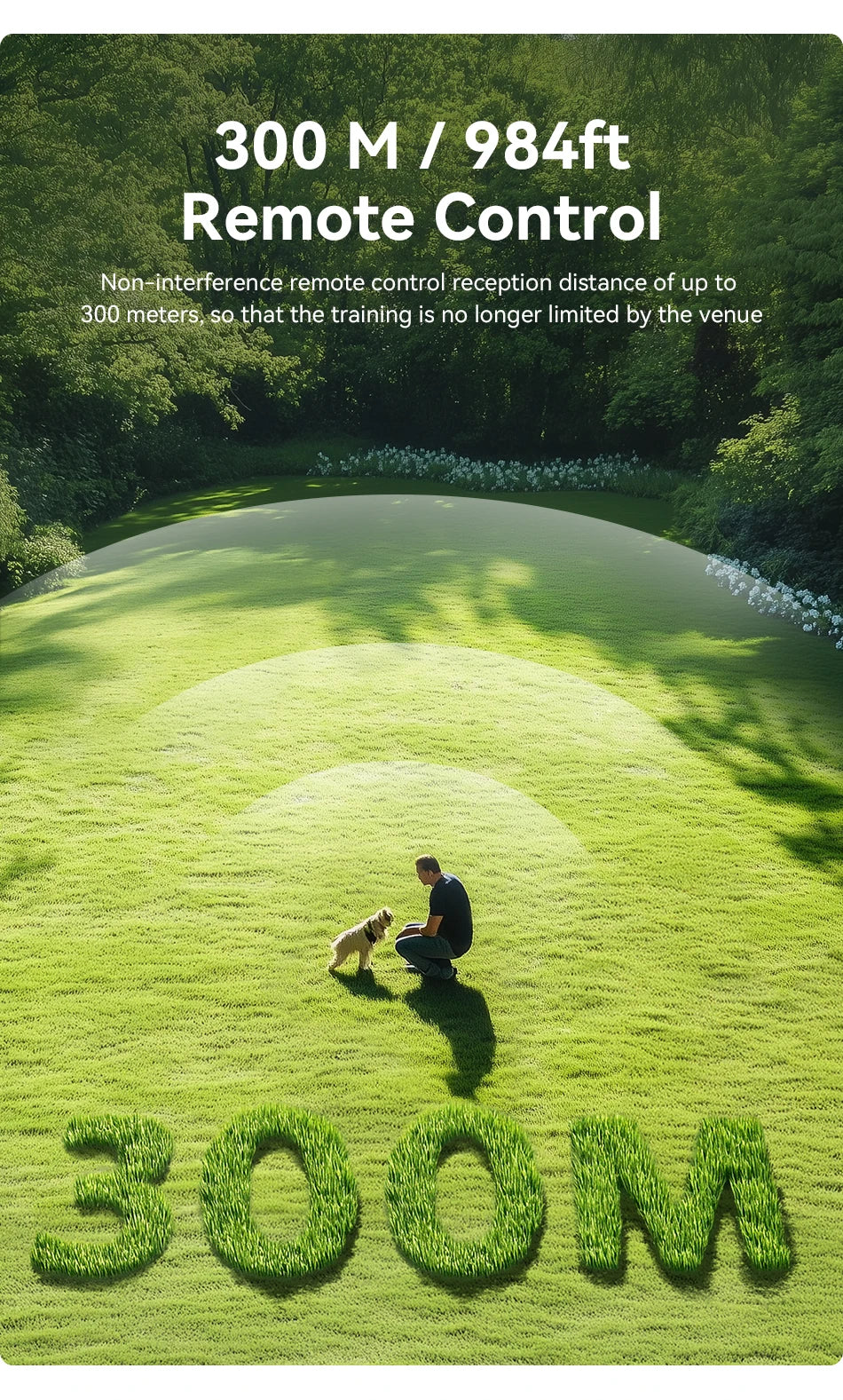 ROJECO Electric Dog Training Collar IPX7 Waterproof Dog Bark Stop Collar With Remote Control