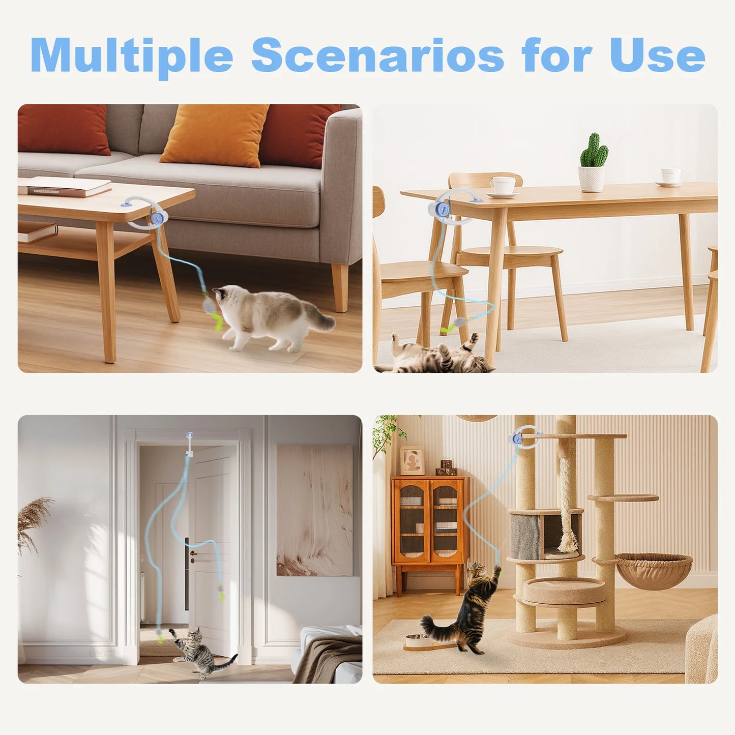 Cat Toys Electric Door Hanging Cat Toy Interactive Cat Toy