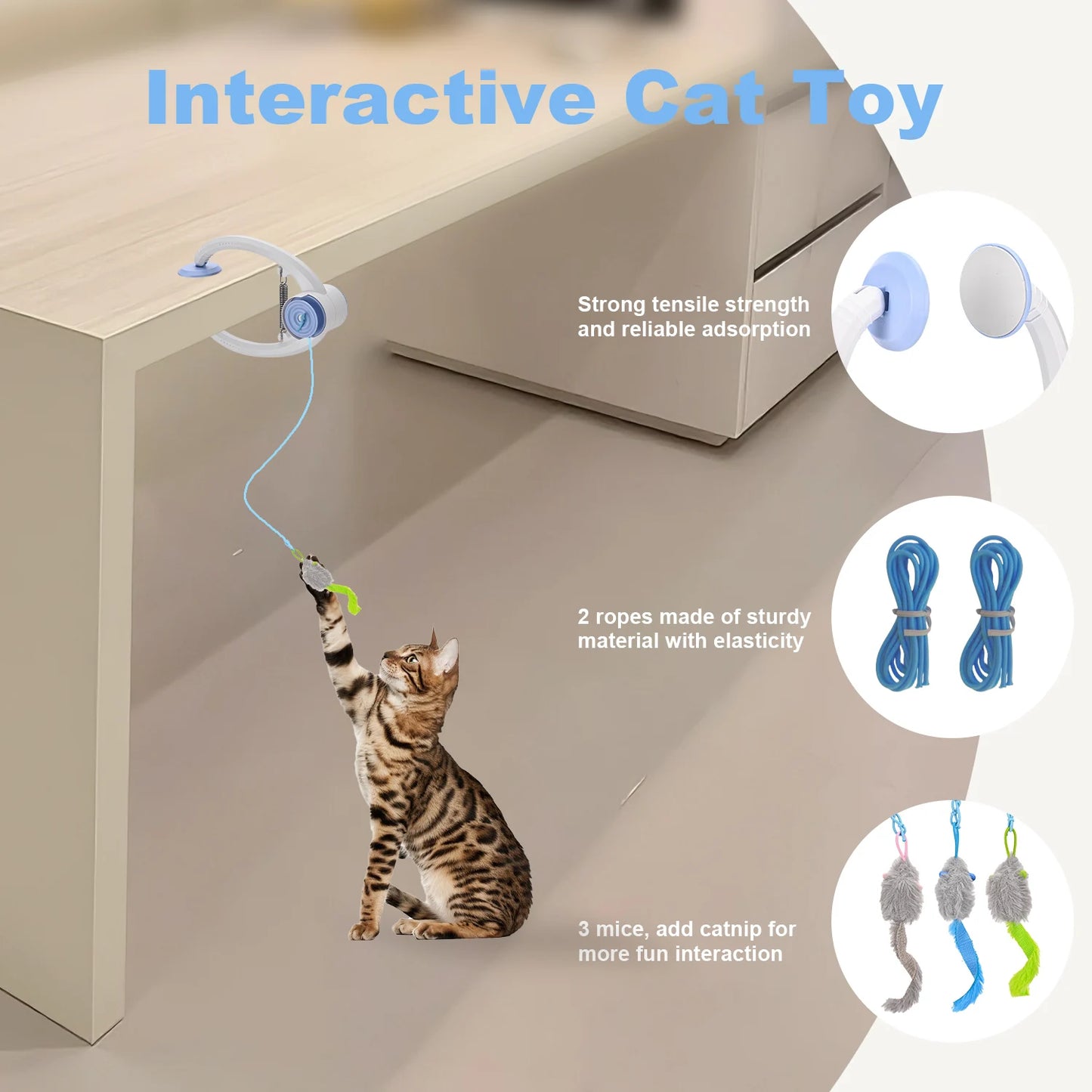 Cat Toys Electric Door Hanging Cat Toy Interactive Cat Toy