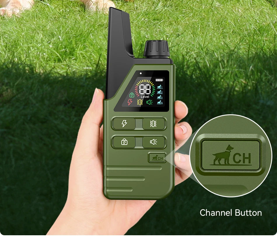 ROJECO Electric Dog Training Collar IPX7 Waterproof Dog Bark Stop Collar With Remote Control