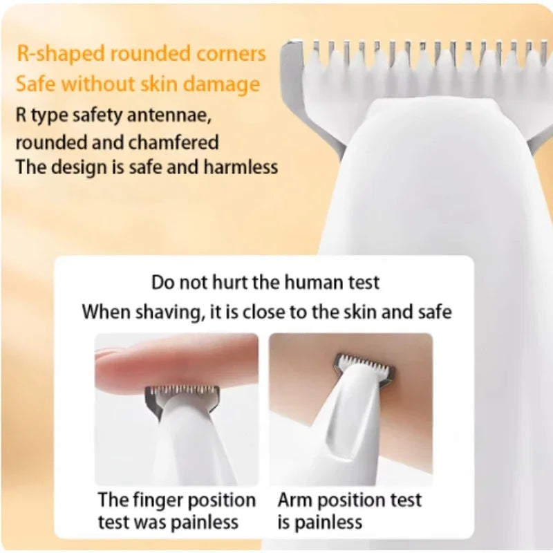 New Dog Paw Trimmer with LED Light Fully Waterproof Pet Hair Trimmer with LED