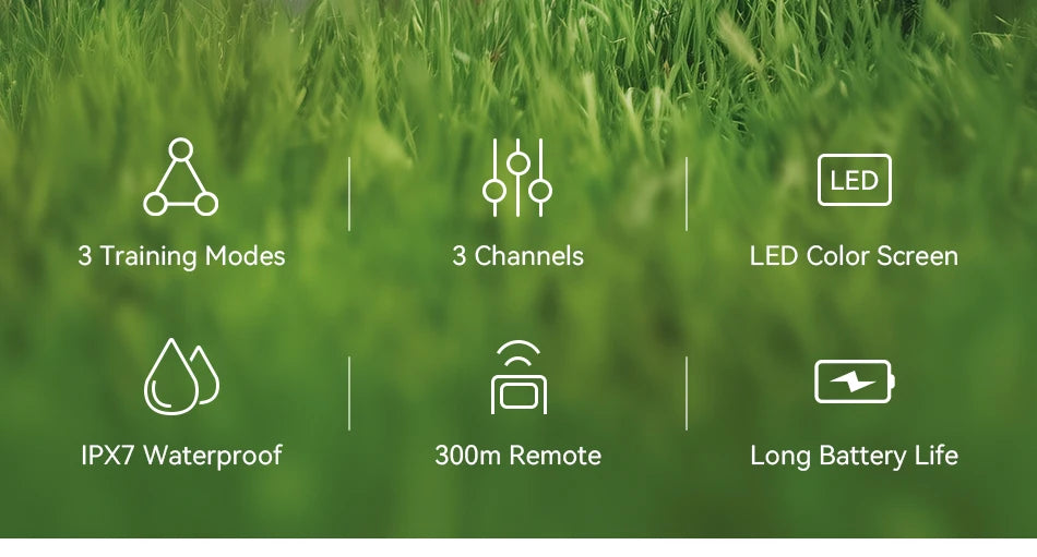 ROJECO Electric Dog Training Collar IPX7 Waterproof Dog Bark Stop Collar With Remote Control