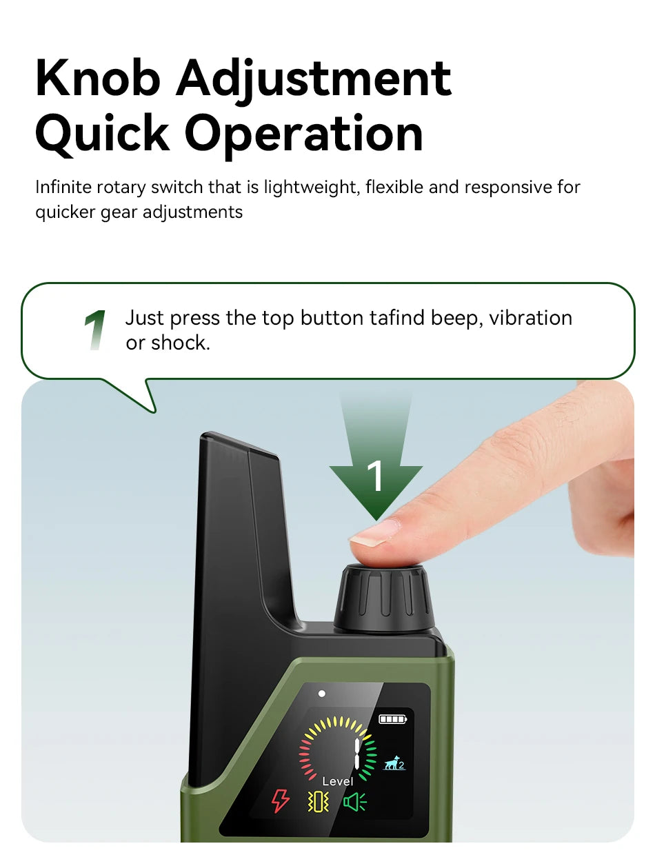 ROJECO Electric Dog Training Collar IPX7 Waterproof Dog Bark Stop Collar With Remote Control