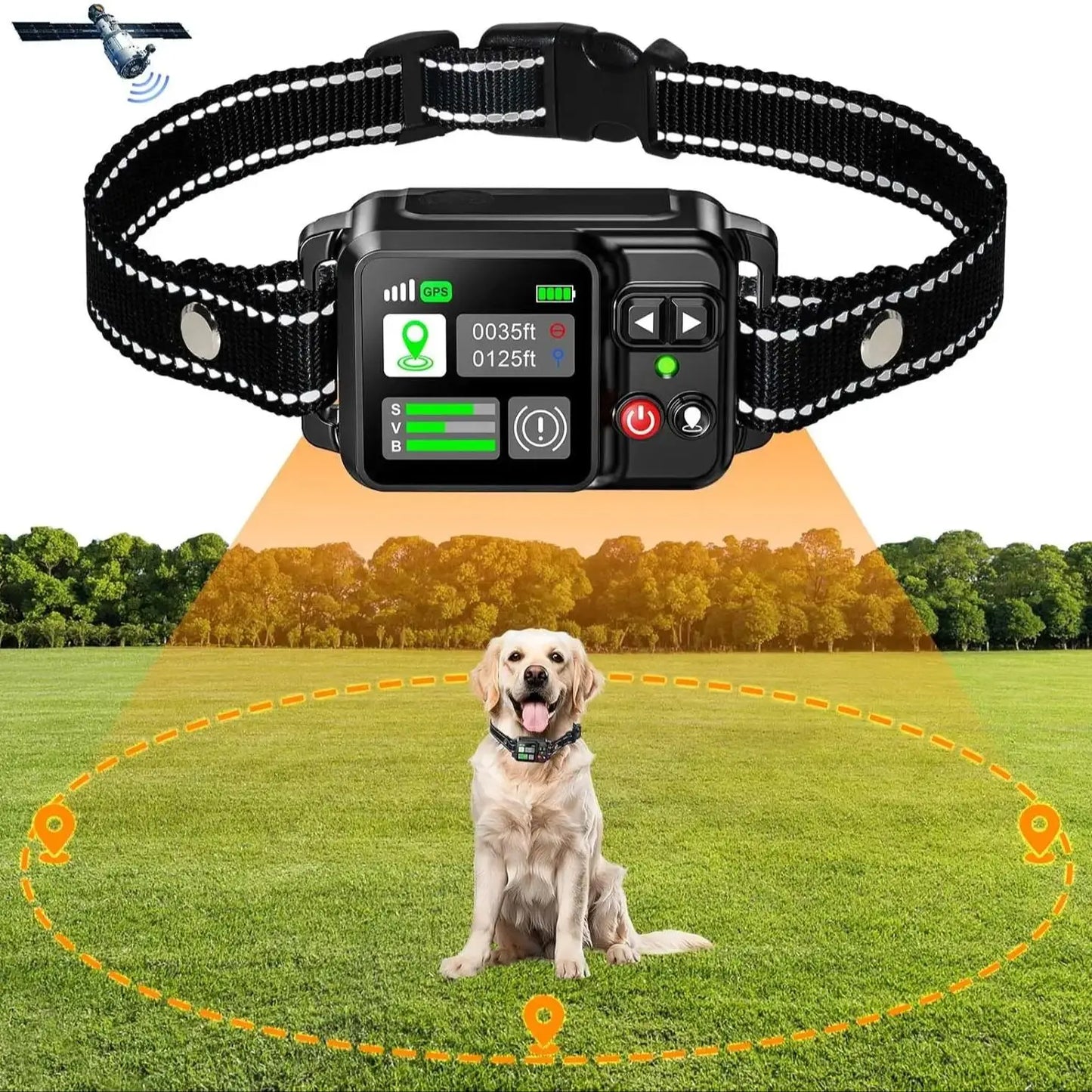 GPS Wireless Dog Fencing System - Electric dog fencing with GPS