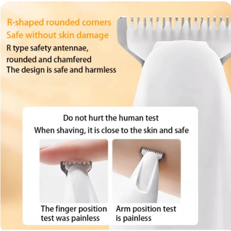 New Dog Paw Trimmer with LED Light Fully Waterproof Pet Hair Trimmer with LED
